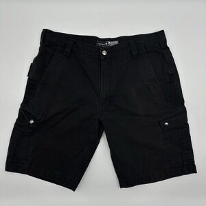 Carhartt Rugged Flex Relaxed Fit Ripstop Cargo Work Shorts Men's Size 38 Black